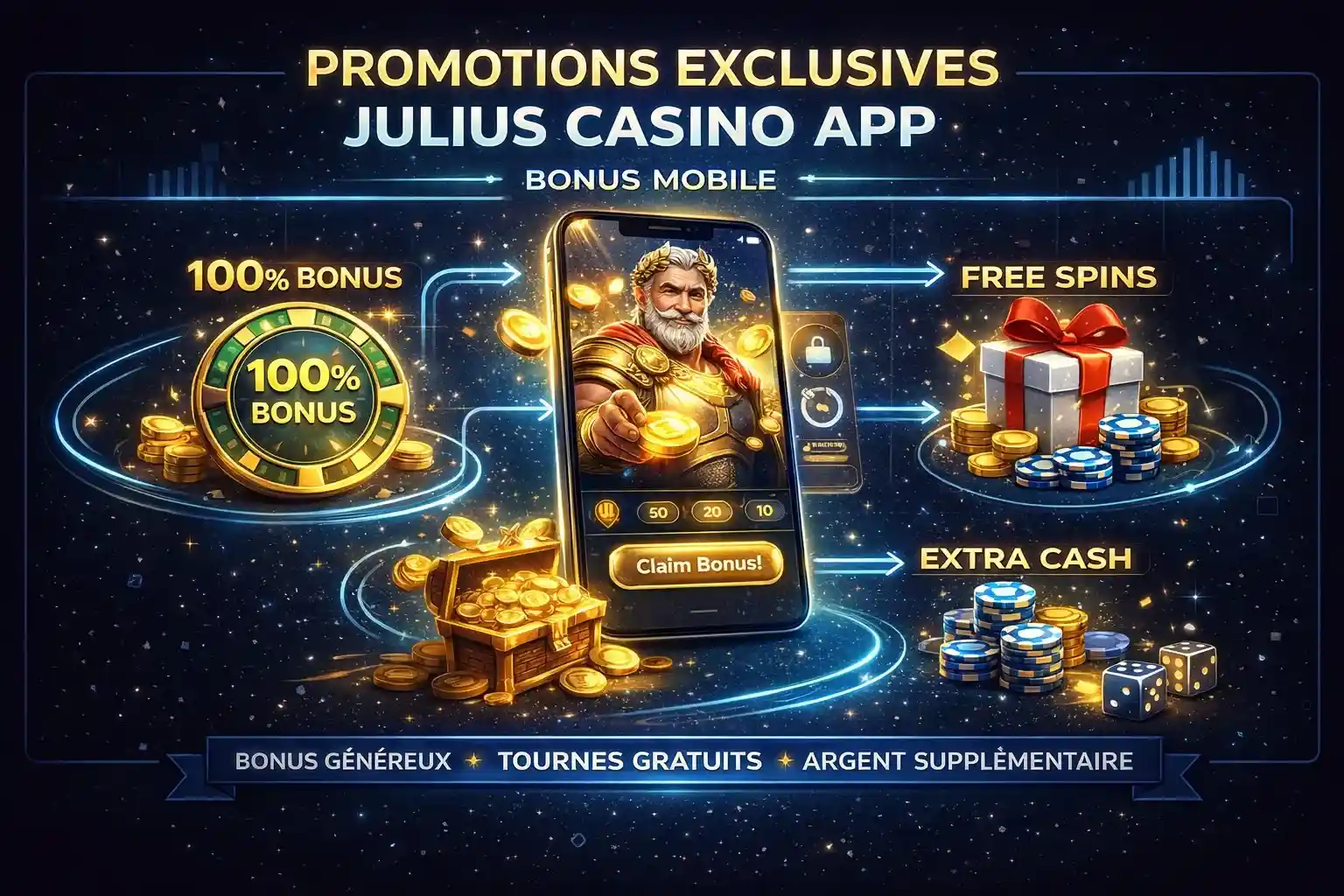 Promotions Exclusives Julius Casino App : Bonus Mobile