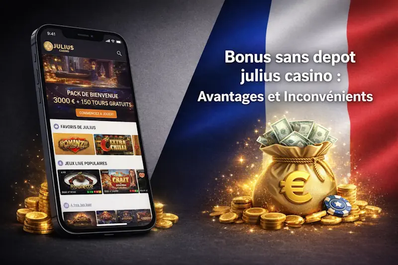Bonus sans depot julius casino : Avantages et Inconvénients